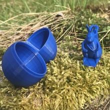 Tinkercadeatter tiro coniglietto giardino cestino Pasqua divertimento giocattolo sparare tinkercad sfida design delle uova EasterDesignChallenge EasterChallenge 3d print model - Mito3D