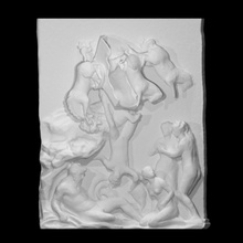 fall phaeton scan sculpture marble relief 3d print model - Mito3D
