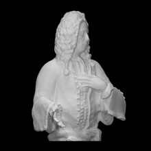 Vesika asilzade taramak yazdırılabilir büst baş adam heykel mermer asil 3d print model - Mito3D