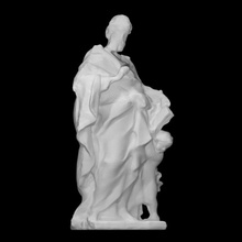 st Matthieu évangéliste analyse figure homme sculpture statue argile 3d print model - Mito3D