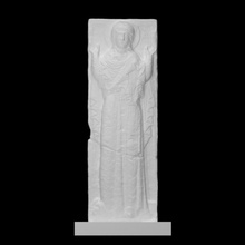 ícone Maria Varredura escultura mármore alívio virgem Constantinopla 3d print model - Mito3D