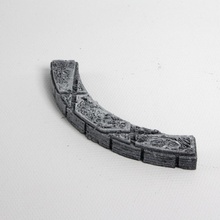 forja piedra cortada cerradura abierta curvo plano termina mesa miniaturas rpg terreno loseta calabozo dnd pionero losas 3d print model - Mito3D