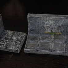 openforge smooth edge wall tile tabletop miniatures rpg terrain dungeon dnd pathfinder tiles 3d print model - Mito3D