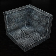 openforge smooth edge corner tile tabletop miniatures rpg terrain dungeon dnd pathfinder tiles 3d print model - Mito3D
