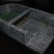 forja magia circulo losas mesa miniaturas rpg terreno calabozo dnd pionero 3d print model - Mito3D
