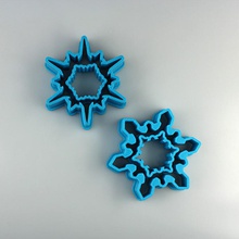 snowflake cookie cutters & garden 3d print model - Mito3D