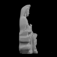 bodhisattva avalokesvara sitting rock guimet museum paris france scan 3d print model - Mito3D