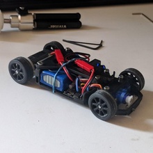 open v3b chasis 1 28 rc coches divertido juguete modelo escala radio controlar hobbie 3d print model - Mito3D