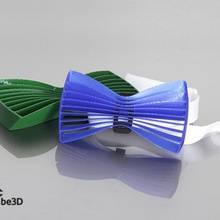 wavey bow tie 3d print model - Mito3D
