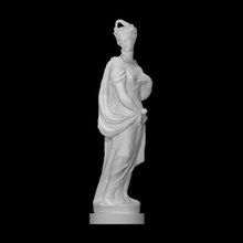 alegori Onur taramak yazdırılabilir vücut şekil heykel Kadın mermer grup metafor 3d print model - Mito3D