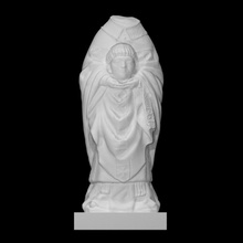 st dionysius scan sculpture limestone saint sain 3d print model - Mito3D