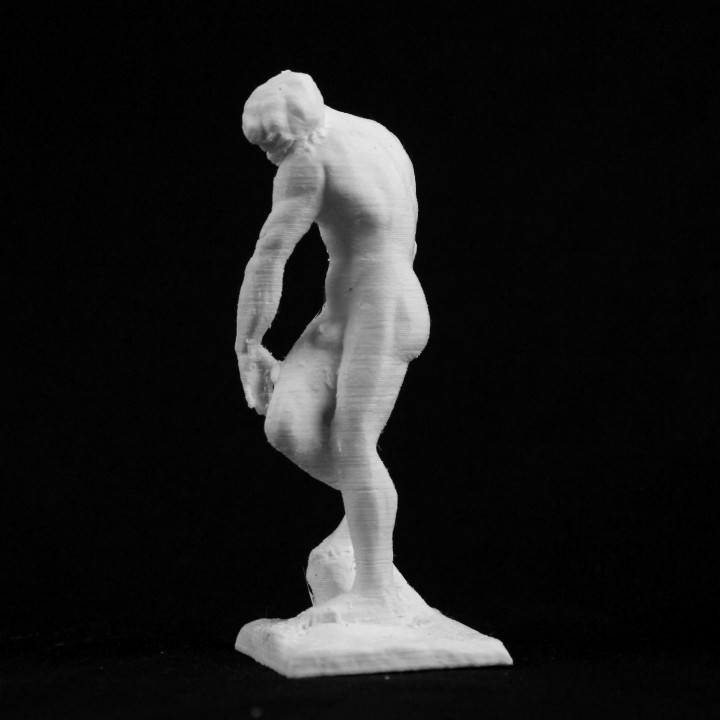 adam mus rodin paris scan 3D print model - Mito3D