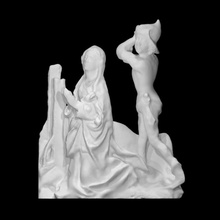 beheading st catherine scan sculpture wood religious saint group martyr 3d print model - Mito3D