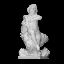 sanguine groupe humour analyse sculpture ange allégorie tempérament 3d print model - Mito3D