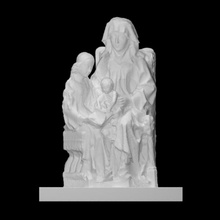 st anne virgin christ child anna selbdritt scan jesus mother sculpture wood religious mary saint group blesse 3d print model - Mito3D