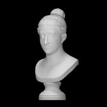 Vittoria analyse buste visage tête portrait sculpture femme marbre 3d print model - Mito3D