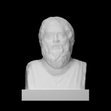 double herm sokrates seneca scan face man men portrait marble philosopher faces heads doubleportrait 3d print model - Mito3D