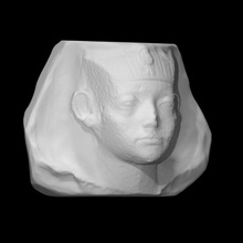 fragmento tumba alivio escanear Egipto faraón tom 3d print model - Mito3D