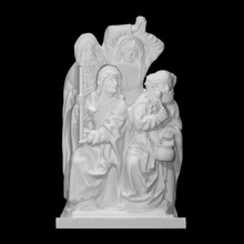 apóstoles muerte Virgen escanear figura escultura madera religioso María grupo comer 3d print model - Mito3D
