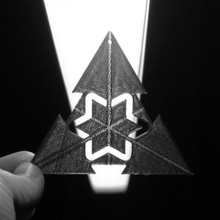foldable star & garden christmas decoration 3d print model - Mito3D