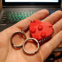 lego heart keychain fashion & accessories heart keychain lego