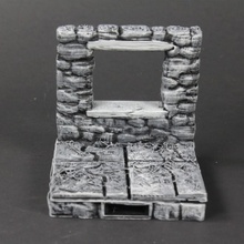 openforge 20 ruined windows tabletop miniatures rpg stone terrain tile window dungeon dnd pathfinder tiles openforge2 3d print model - Mito3D