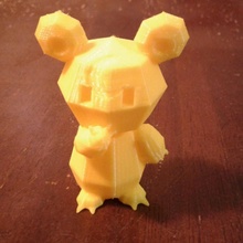 pokemon poly teddiursa fan art cartoon game video 3d print model - Mito3D