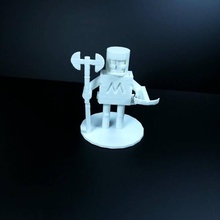 temel minyatür masaüstü Zindanlar dövüşçü dnd 3d print model - Mito3D