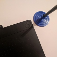 wacom pen holder simple water design & garden penholder computerparts 3d print model - Mito3D