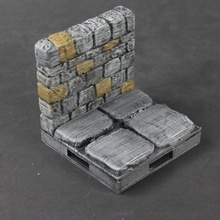 openforge 20 dungeon stone wall tabletop miniatures rpg terrain tile dnd pathfinder tiles openforge2 3d print model - Mito3D