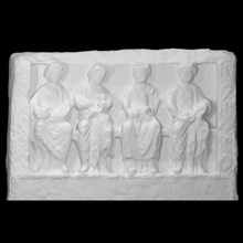madre diosas escanear hembra diosa escultura cifras caliza alivio 3d print model - Mito3D