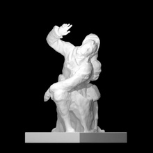 oath scan figure man sculpture soldier war plaster czech 3d print model - Mito3D