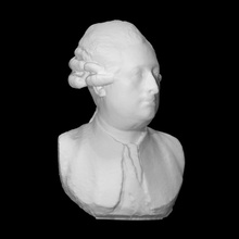 baron otto hermann von vietinghoff scan face head man portrait sculpture marble 3d print model - Mito3D