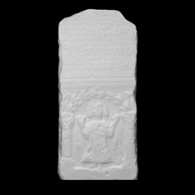 lápida sepulcral pusei cosmas escanear Egipto escultura caliza alivio 3d print model - Mito3D
