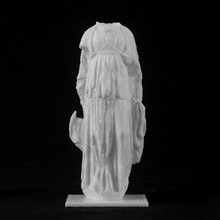 femelle statue funéraire ii louvre paris france numérisation 3d print model - Mito3D