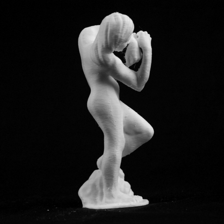 meditação mus rodin paris scan 3D print model - Mito3D