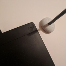 wacom pen holder simple stone design gadgets & electronics penholder computerparts 3d print model - Mito3D
