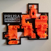 prusa mk2 extrusora cuadro montar construir 3d impresora trofeo mk25 3d print model - Mito3D