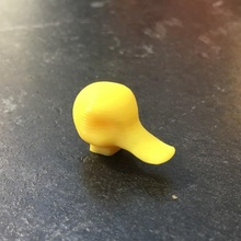 duck head toys & games bust 3d print model - Mito3D