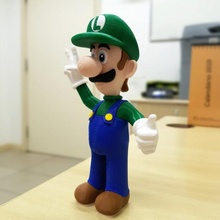 Luigi mario Jeux multicolore ventilateur art nintendo jeu vidéo personnage figurine pêche 3d print model - Mito3D