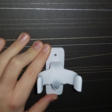 smooth mount - ukulele guitar wall hook & garden holder music grip 3d print model - Mito3D