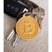 Bitcoin porte clés mode accessoires crypto monnaie 3d print model - Mito3D