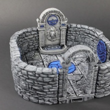 openforge 20 encounter water shrine tabletop miniatures rpg terrain tile dungeon dnd pathfinder tiles frostgrave openforge2 3d print model - Mito3D