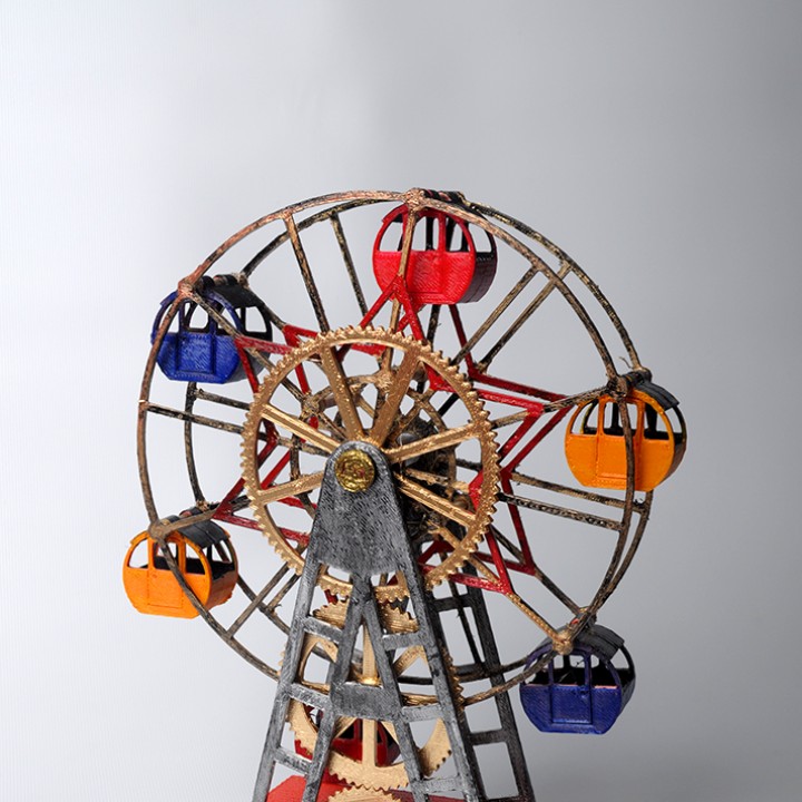 ferris roue jouets Jeux balade terrains 3D print model - Mito3D