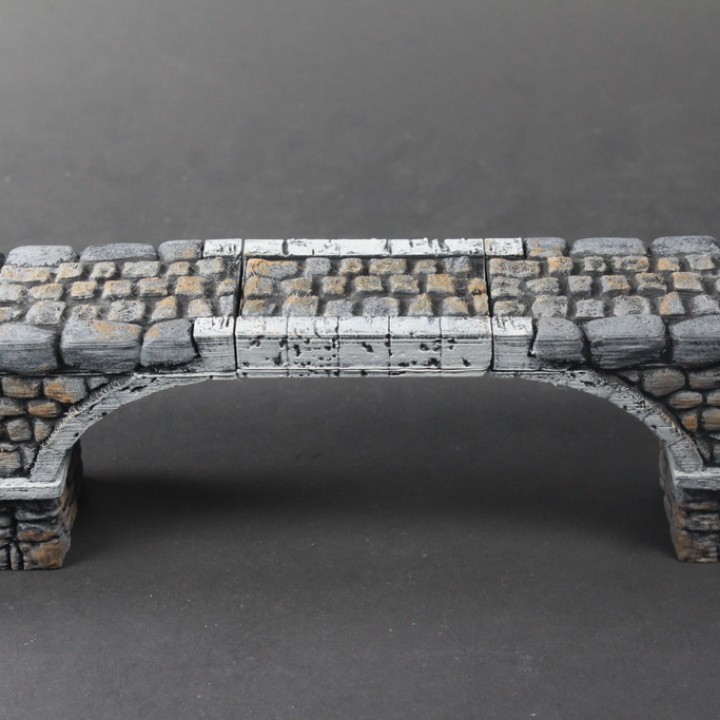 openlock calcul pont ensemble 6 plat cambre table miniatures rpg terrain tuile openforge donjon dnd éclaireur carrelage 3D print model - Mito3D