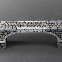 openlock pedra ponte conjunto 6 plano arco tampo mesa miniaturas rpg terreno telha forja aberta masmorra dnd descobridor azulejos 3d print model - Mito3D