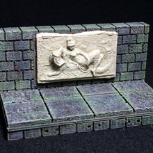 openforge 20 venus frieze wall tabletop miniatures rpg terrain dungeon dnd pathfinder tiles openforge2 3d print model - Mito3D