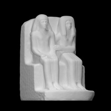 Amenhotep ta net wadj taramak heykel oturmuş blok grup kuvarsit 3d print model - Mito3D