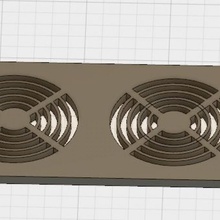 240 mm fan plastic filter 240mm watercooling 3d print model - Mito3D