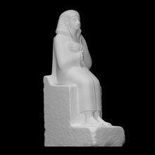 seated figue steward nemti-hotep scan egypt figure sculpture quartzite 3d print model - Mito3D